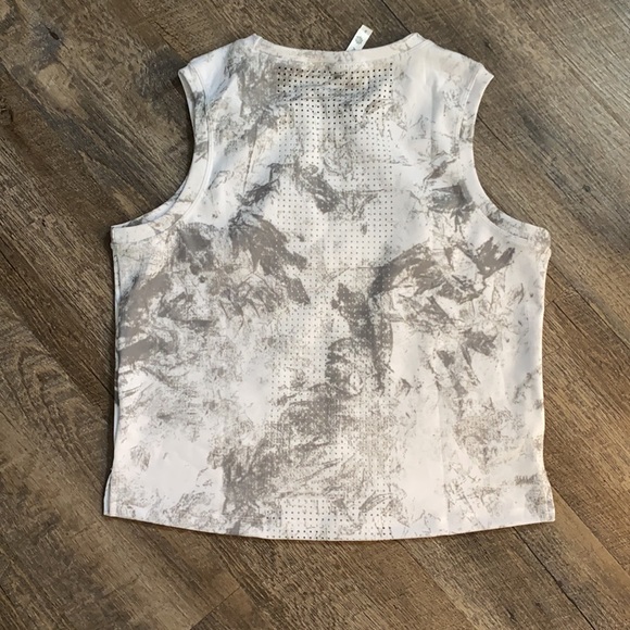 ebb & flow grey and white tie dye tank - Picture 2 of 4